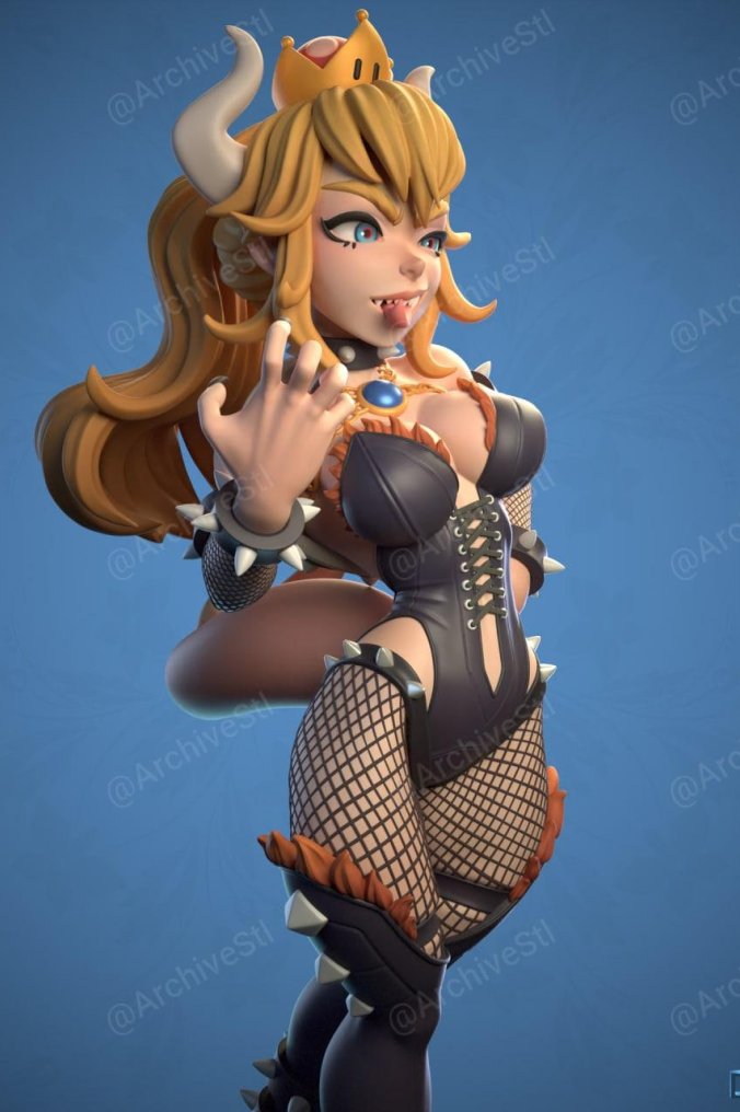 超级马里奥 库巴公主  3D打印图纸